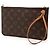 Pouch Louis Vuitton Monogram Neverfull MM Marrone - vue 2