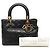 Borsa Lady Dior Medium in pelle d'agnello Cannage nera Nero - vista 7