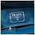 Borsa Shopping Tote Satchel Prada in vitello morbido blu con tasca frontale - vista 5