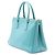 Borsa Blue Prada Medium Saffiano Lux Galleria Double Zip Satchel - vista 2