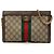 Borsa a Tracolla Gucci Small GG Supreme Web Ophidia Chain Beige