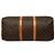 Borsa da viaggio Louis Vuitton Monogram Keepall Bandouliere 50 Marrone - vista 3