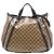 Beige Gucci GG Crystal Abbey Convertible Tote Satchel mit D-Ring