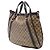 Beige Gucci GG Crystal Abbey Convertible Tote Satchel mit D-Ring - Ansicht 2