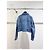 Miu Miu Jeansjacke Blau mit All-over Logo Print Mehrfarben - Ansicht 4