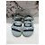 Sandali Chanel in Tweed Verde con Fibbia con Strass - vista 2