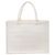 Borsa a tracolla Christian Dior Book Tote Medium in tela bianca Bianco