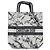 Christian Dior Borsa Shopper in Tela Stampata Fall 2025 Nero Bianco - vista 2