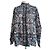 Blouse Flora Antik Batik Negro Rosa Blanco Azul Verde