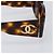 Logo CC in plastica Chanel Marrone - vista 6