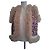 Antik Batik Colete de pele com bordados florais Rosa Vermelho Multicor Cru Roxo
