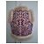 Antik Batik Colete de pele com bordados florais Rosa Vermelho Multicor Cru Roxo - vista 3