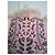 Antik Batik Colete de pele com bordados florais Rosa Vermelho Multicor Cru Roxo - vista 4
