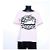T-shirt Chanel a righe rosa e bianche con logo Nero Bianco - vista 3