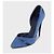 Décolleté con tacco a spillo Alexander McQueen in camoscio blu e pelle EU 39 usate - vista 3