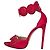 Sandali décolleté in camoscio rosso Alaïa EU 37 usati