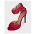 Sandali décolleté in camoscio rosso Alaïa EU 37 usati - vista 3