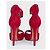 Sandali décolleté in camoscio rosso Alaïa EU 37 usati - vista 4