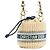 Dior Mini Borsa a Secchiello in Rafia Beige Paglia