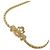 Collana Christian Dior trasparente e dorata D'oro