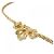 Collana Christian Dior trasparente e dorata D'oro - vista 3
