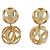 Orecchini a bottone Christian Dior Gold D'oro