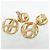 Orecchini a bottone Christian Dior Gold D'oro - vista 3