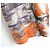 Prada Hemdenkleid mit Mittelmeer-Print Schwarz Weiß Orange Grau - Ansicht 3