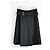 Prada Falda Kilt Plisada Otoño 2024 con Cinturón de Anillo Plateado - Negro - vista 2
