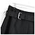 Prada Falda Kilt Plisada Otoño 2024 con Cinturón de Anillo Plateado - Negro - vista 6