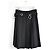 Prada Falda Kilt Plisada Otoño 2024 con Cinturón de Anillo Plateado - Negro - vista 7
