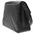 Chanel Vintage CC Square Flap Quilted Lambskin Medium Nero - vista 4