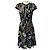 Etro Jersey-Kleid mit kurzen Ärmeln und schwarzem Multi-Print Mehrfarben