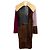 3.1 Phillip Lim Lammfellmantel multi Burgundy / Lilac / Brown Mehrfarben