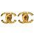 Orecchini a clip testurizzati placcati oro Chanel CC Gold D'oro