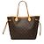 Borsa Tote Louis Vuitton Monogram Neverfull MM Marrone