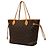 Borsa Tote Louis Vuitton Monogram Neverfull MM Marrone - vista 2