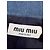 Falda vaquera Miu Miu azul Multicolor - vista 4