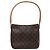 Borsa a tracolla Louis Vuitton Looping MM Monogram Canvas in marrone M51146 Beige