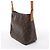 Borsa a tracolla Louis Vuitton Looping MM Monogram Canvas in marrone M51146 Beige - vista 2
