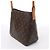 Borsa a tracolla Louis Vuitton Looping MM Monogram Canvas in marrone M51146 Beige - vista 3