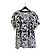 Top Chanel de seda com estampa de logo all-over Multicor