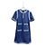 Vestido Chanel de denim con botones de cristal Multicolor