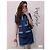 Vestido Chanel de denim con botones de cristal Multicolor - vista 9