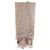 Sciarpa Chanel in seta beige con filo d'oro Multicolore