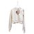 Miu Miu Baumwoll Hoodie mit Strass Logo Mehrfarben