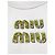 Miu Miu Baumwoll Hoodie mit Strass Logo Mehrfarben - Ansicht 4
