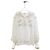 Camisa Chanel Waterfall de seda con paneles de malla Multicolor