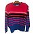 Yves Saint Laurent Pullover Schwarz Weiß Rot Blau