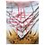 Sciarpa Burberry in cotone e seta con stampa a margherite Marrone Rosa Bianco Arancione - vista 7
